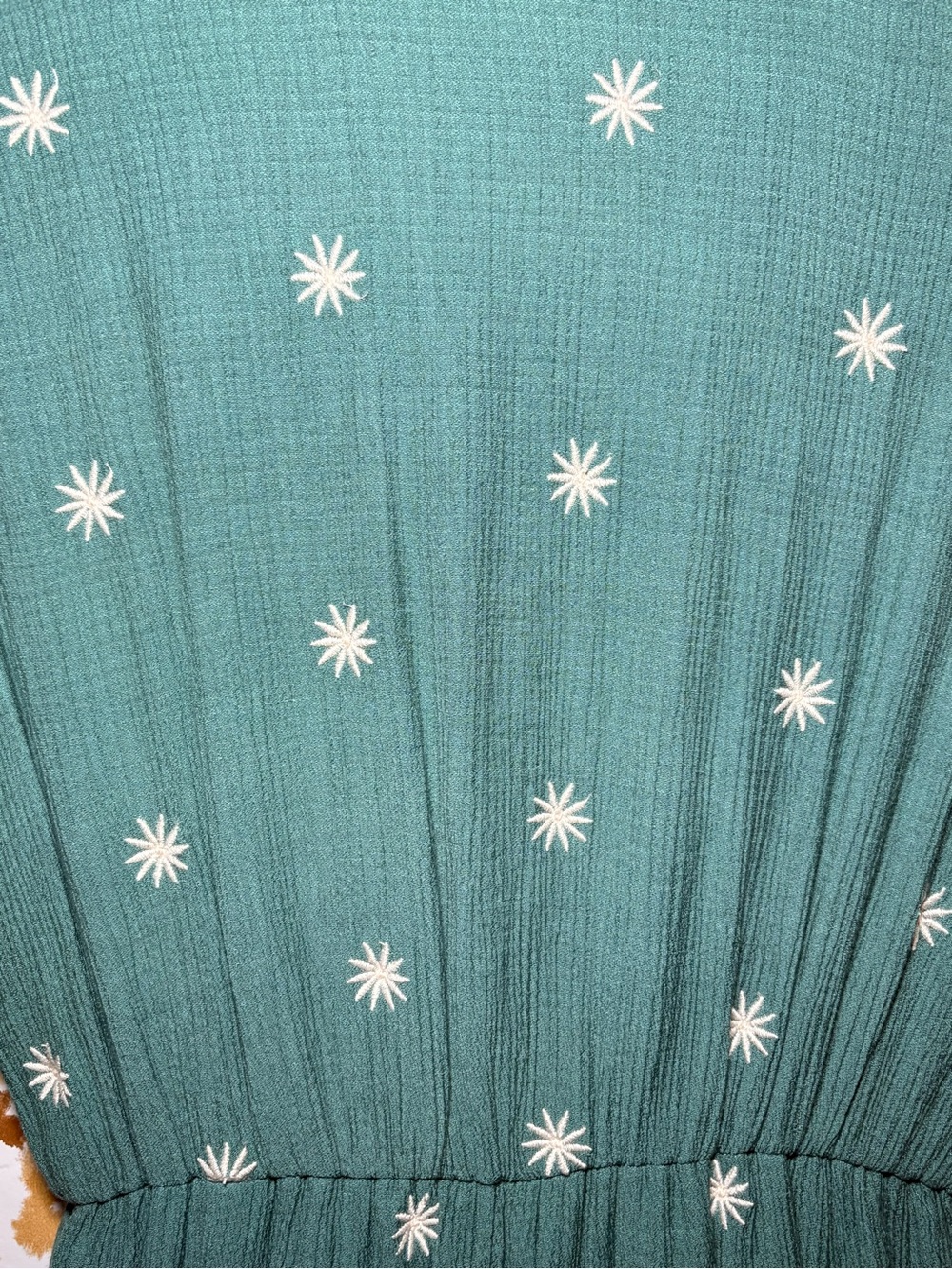 Sweet Salt Embroidered Boho Midi Dress | Emerald Green Coastal Cottagecore - Picture 9 of 11